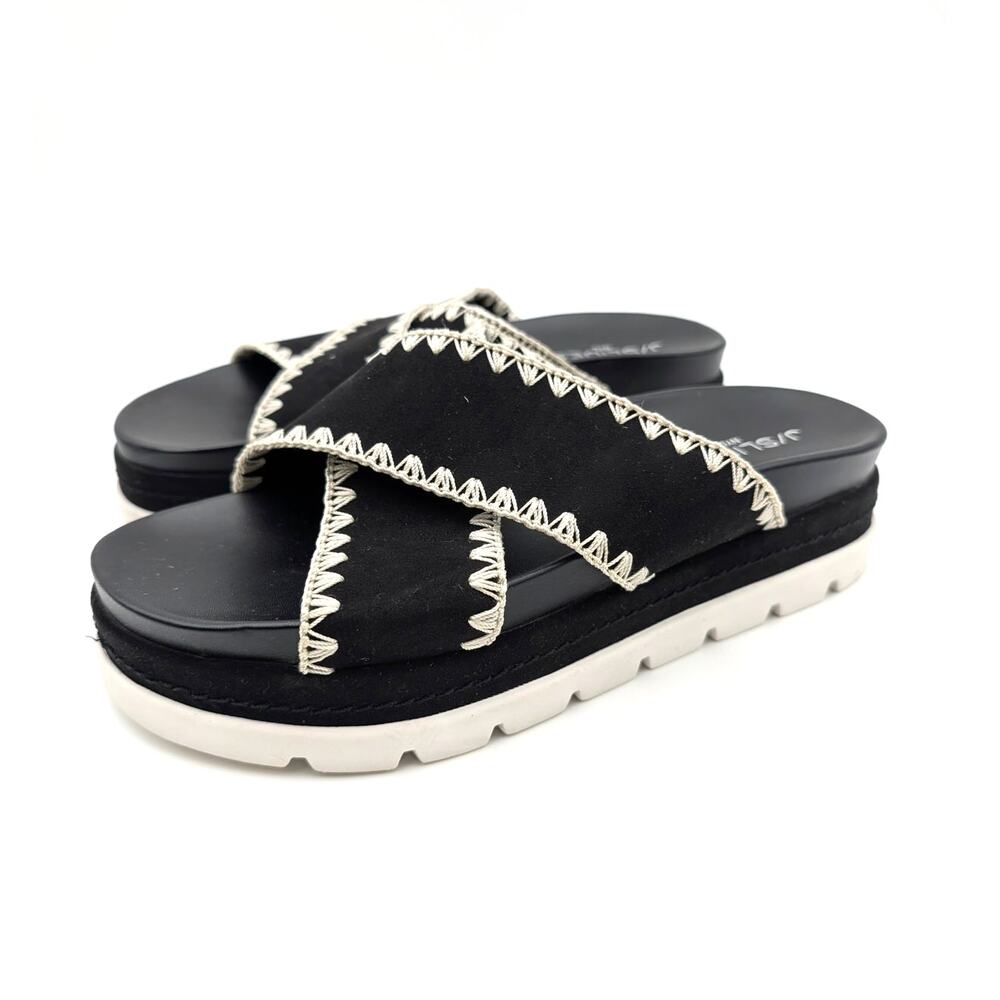 J/Slides Bae Slide Sandals Sandals Open Toe Women's Black Size US8.5M EU39